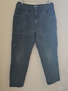 Arborwear Tree Climbers Washed Black Work Utility Pants. 34X30. 100% Cotton
